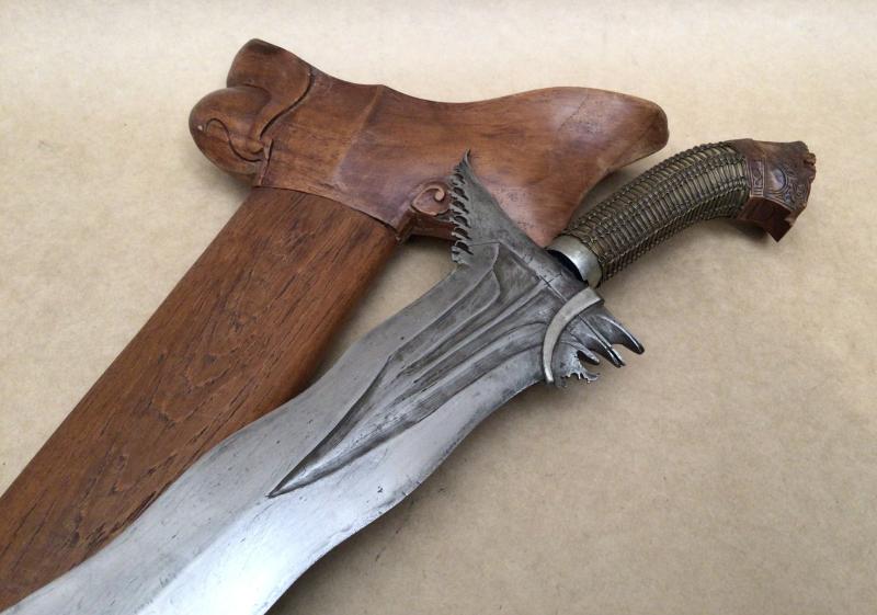A Large Javanese Sundang Sword