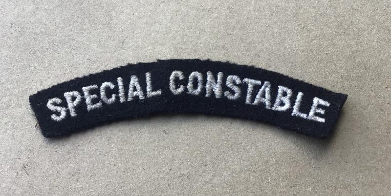 British WW2 “Special Constable” Cloth Shoulder Title