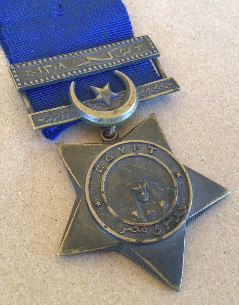 Khedives Star 1882 with Tokar bar.