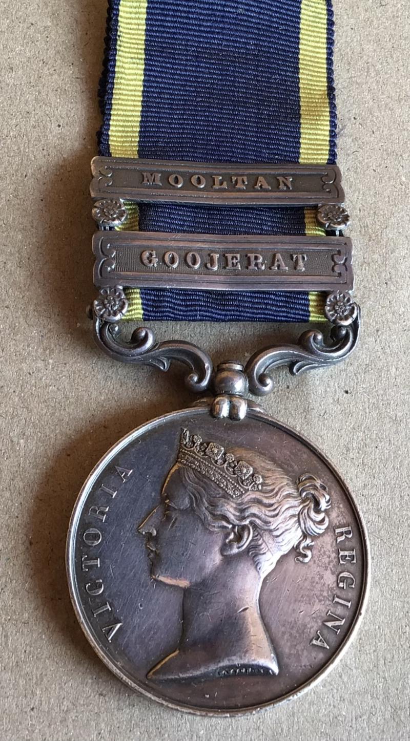Punjab Medal 1849 60th Royal Rifles