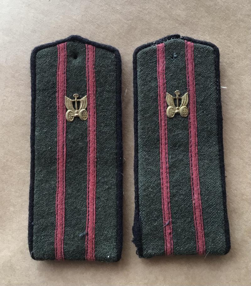 WW2 Post 1943 Russian Army Epaulettes - Transport Corps