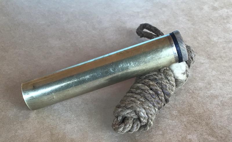 British WW1 .303  Rifle Pull Through and Brass Oil Bottle