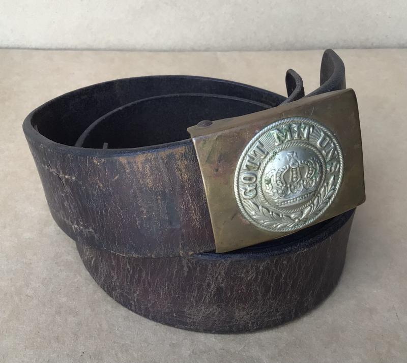 German WW1 Prussian Other Ranks Belt and Buckle