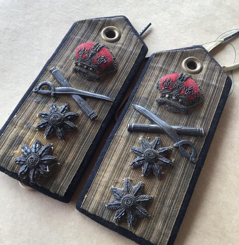 A Rare Pair of WW2 Period Royal Naval Vice Admiral Rank Boards