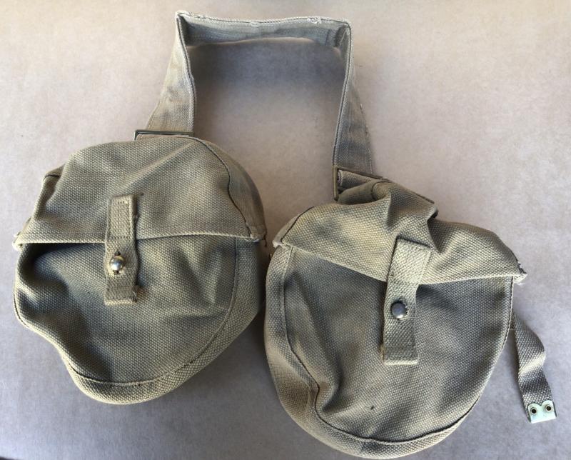British WW2 Pattern 37 Thompson SMG Magazine Pouches