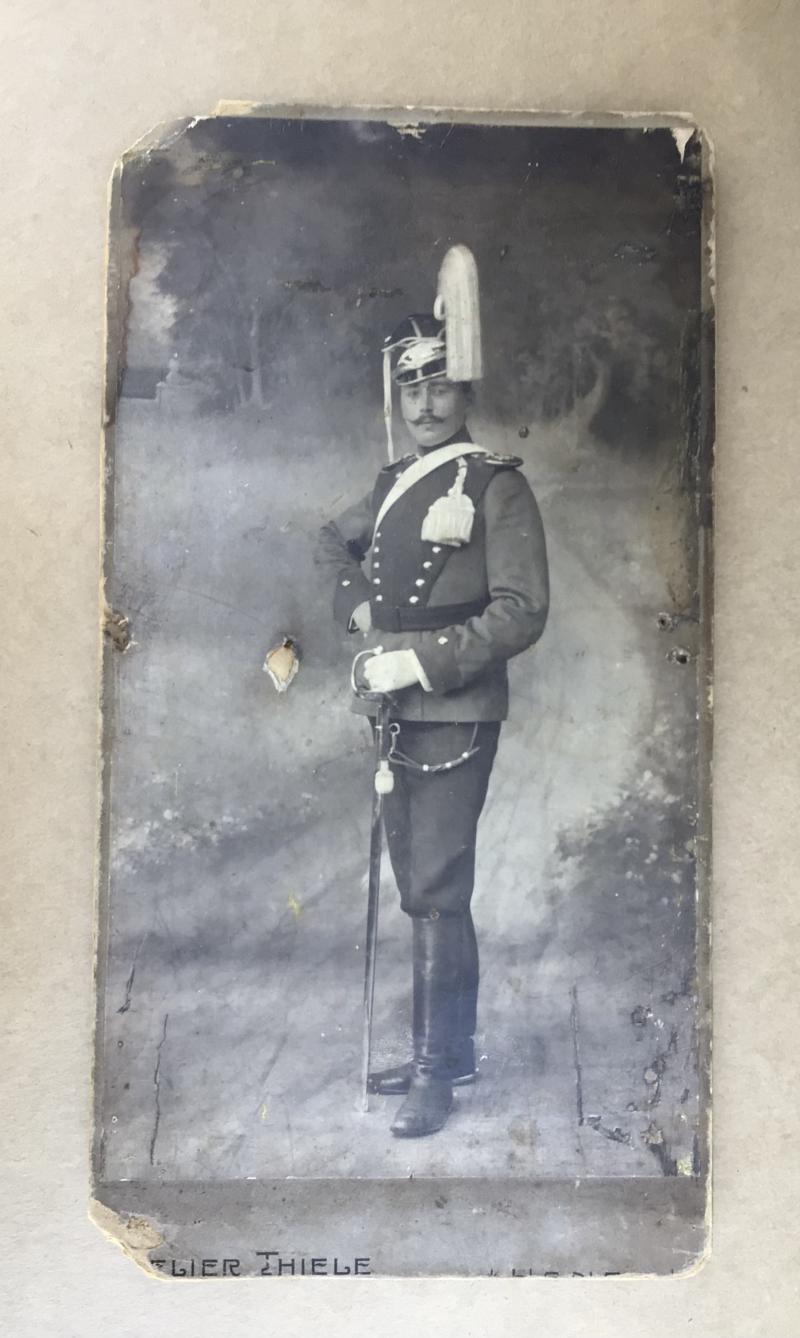 Imperial German CDV Photograph of a Prussian Lancer Officer