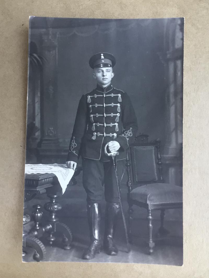 Imperial Germany Hussar Photo Postcard.