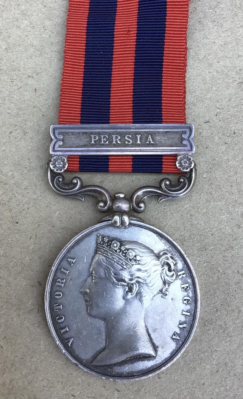 India General Service Medal 1854 -  Anglo- Persia War 1856   64th Foot