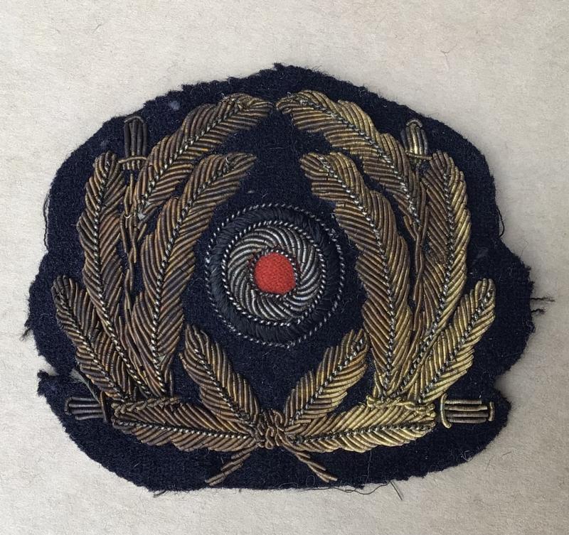 Germany WW2 Kreigsmarine Officers Cap Wreath