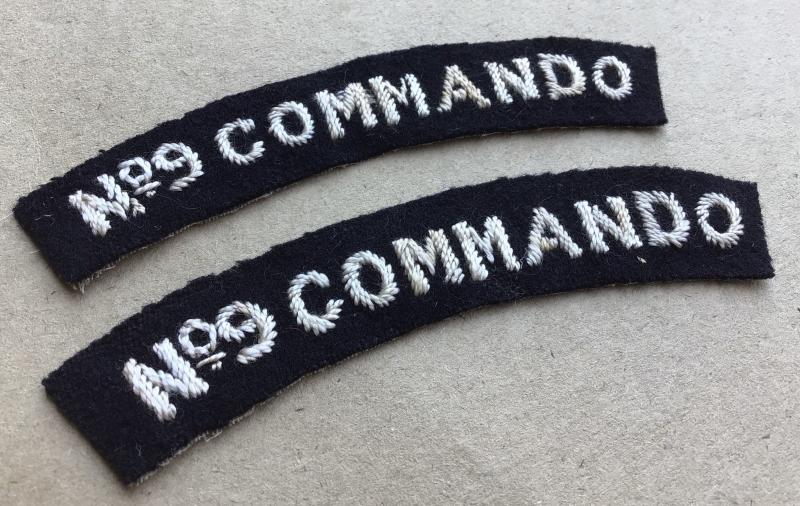 WW2 No. 9 Commando Cloth Shoulder Titles