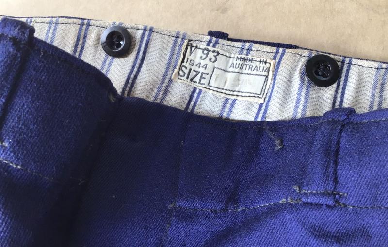 WW2 RAAF Officers Service Dress Trousers 1943