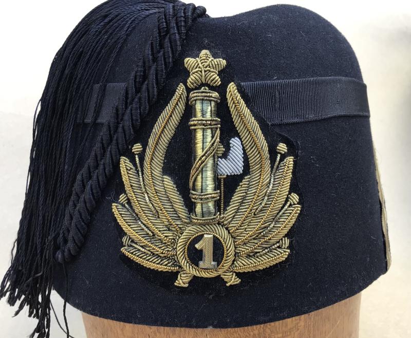 WW2 Superb Italian MVSN  “Black Shirts” Officers Fez