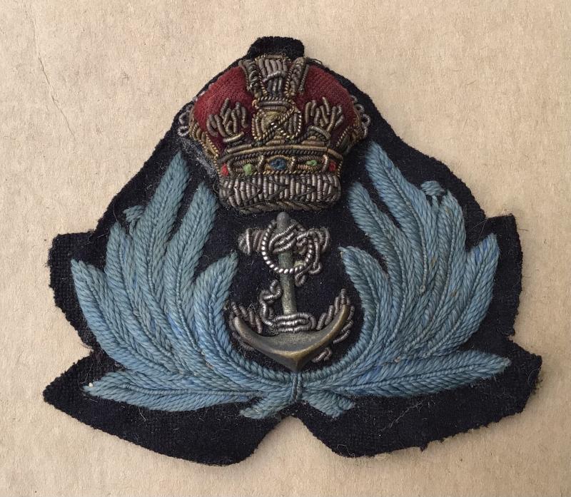 WW2  WRAN Officers Hat Badge