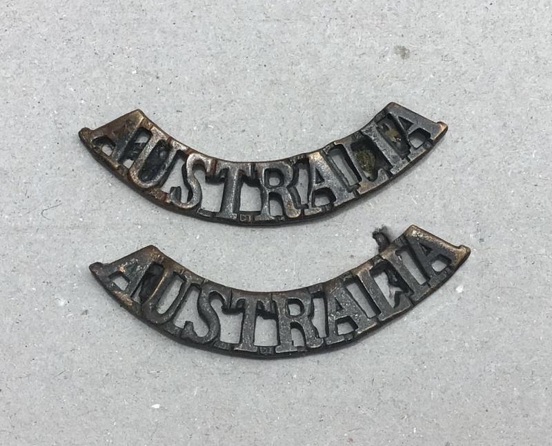 WW1 AIF Nurse’s “Miniature” Shoulder Titles.