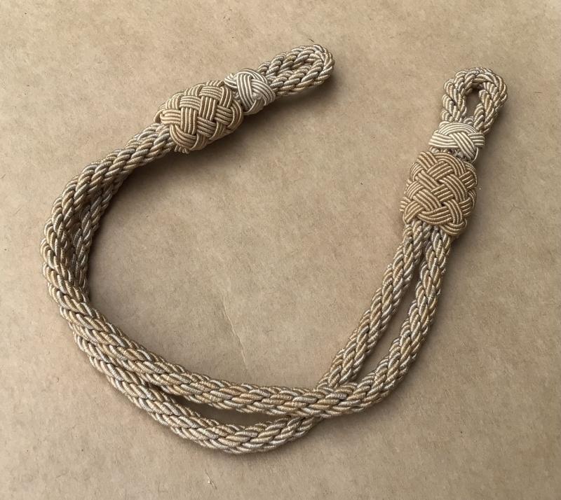 German WW2 Late War Period Officers Chin Cords