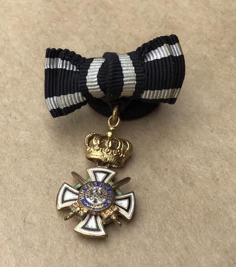 Prussia, Kingdom. A Royal House Order of Hohenzollern, Military Division Knight’s Cross Miniature