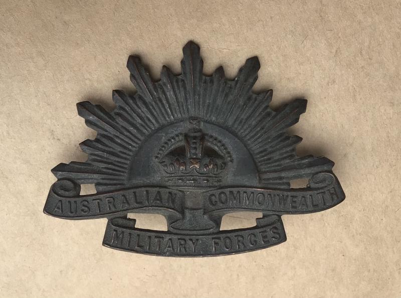 WW1 Rising Sun - UK Manufacturer Variation