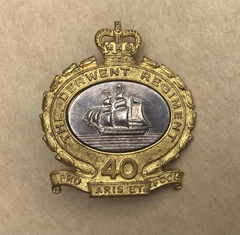 1953-60 Derwent Regiment Hat Badge
