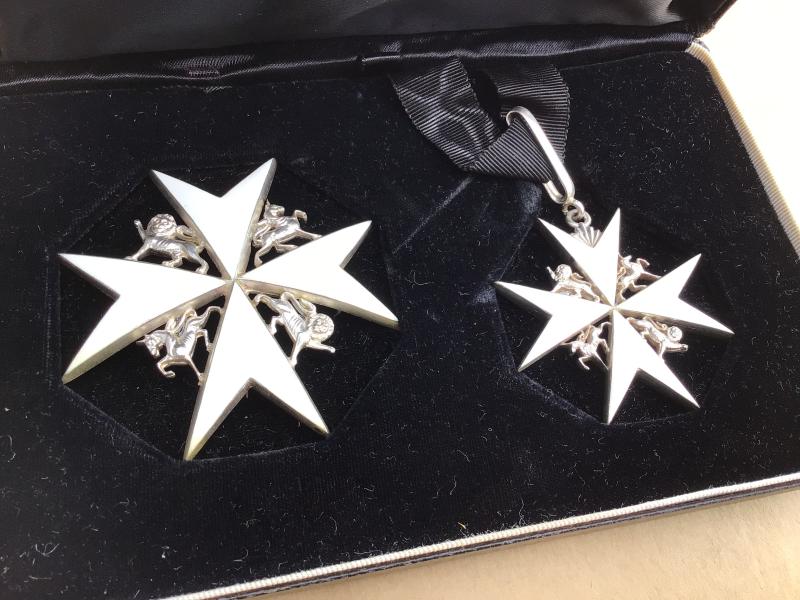 The Most Venerable Order of the Hospital of St John of Jerusalem  Breast star of a Knight of Grace of the Order of St John
