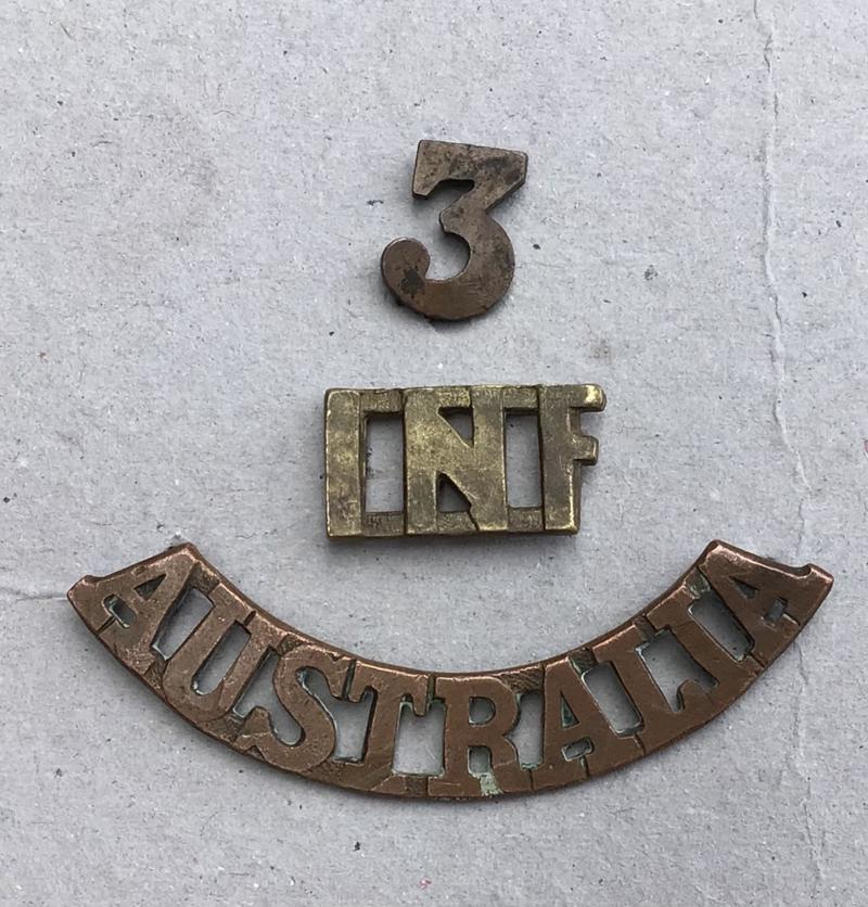 Australia WW1  3rd Infantry Battalion Shoulder Title
