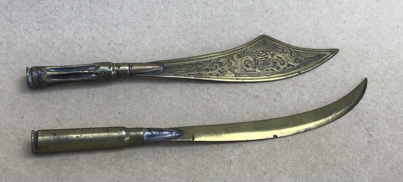 A Pair of WW1 Trench Art Knives