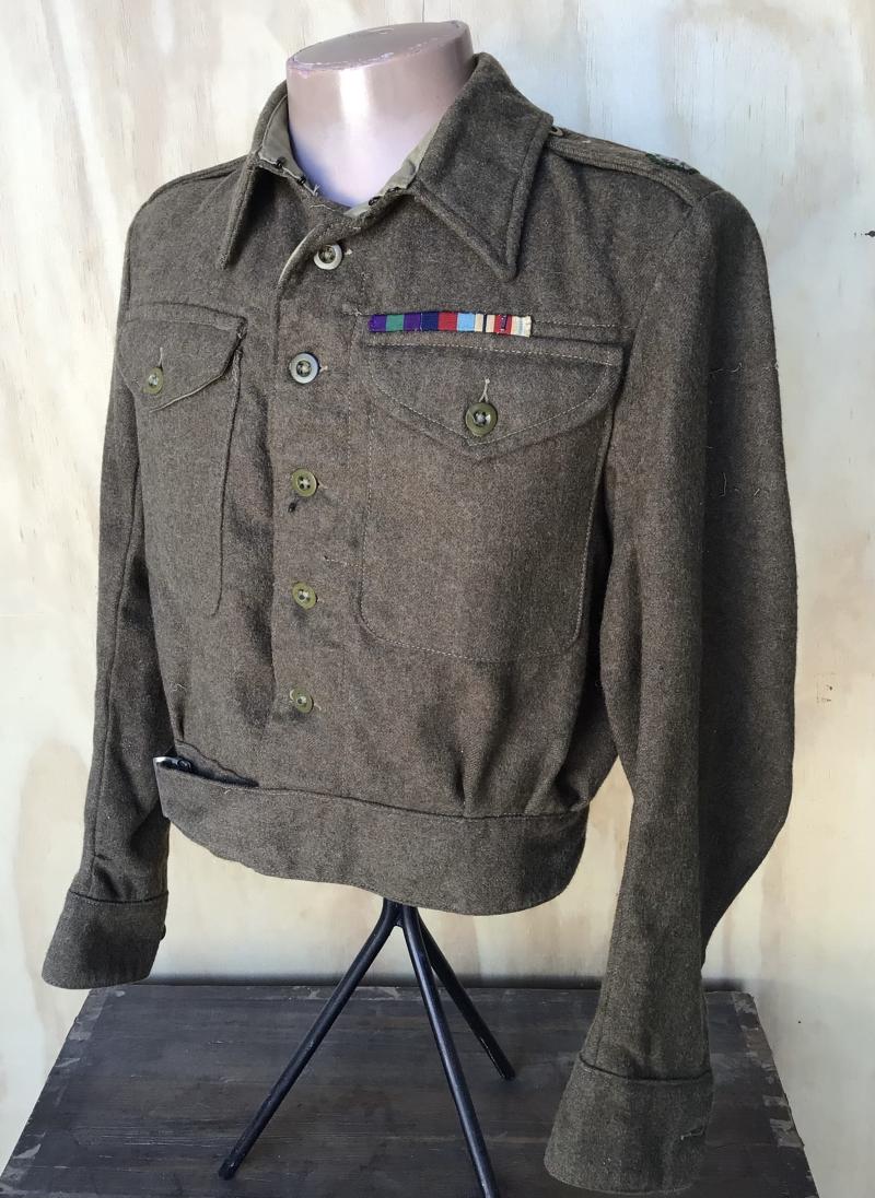British WW2 Army Officers Battledress Blouse 1944- Ex Airborne