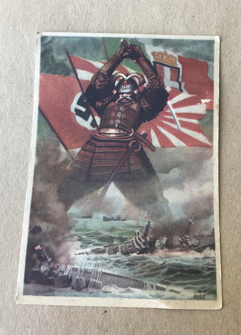 Italy WW2 Propaganda Postcard