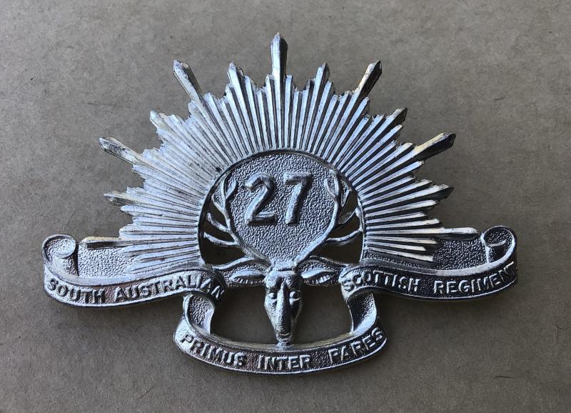 1953-60  27th Battalion-South Australian Scottish Hat Badge