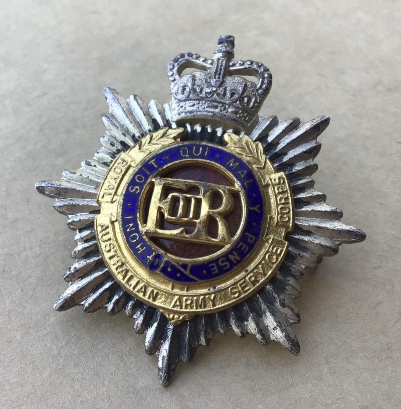 1953-60 Royal Australian Army Service Corps Officers Hat Badge