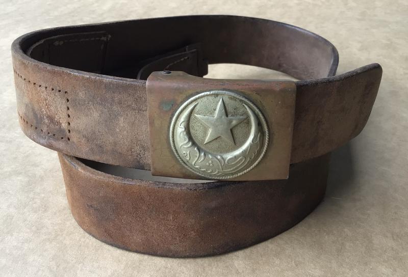WW1 Rare Complete Turkish Army Other Ranks Belt and Buckle