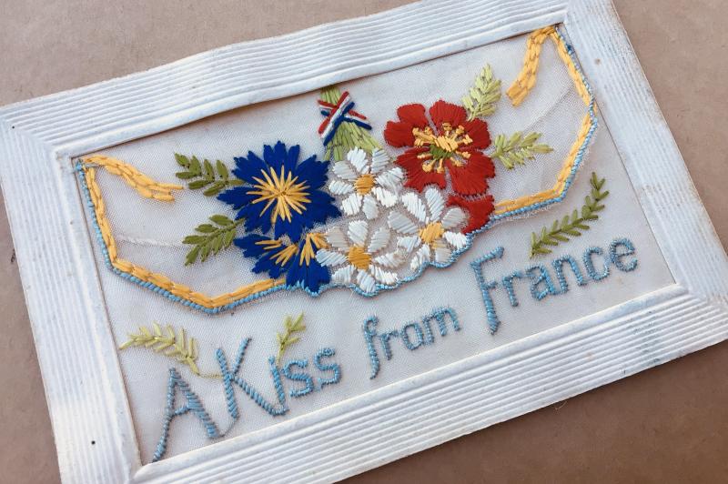WW1 Silk Postcard