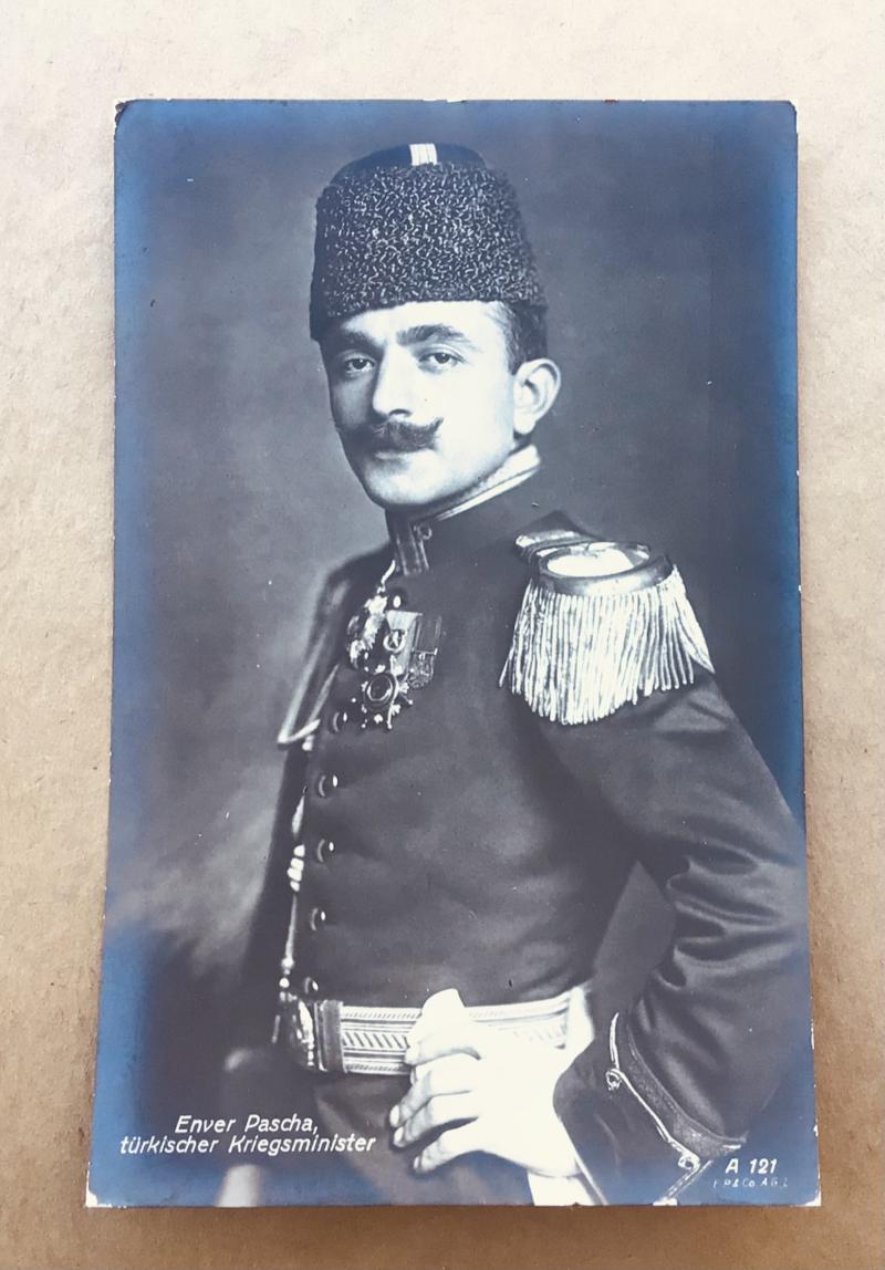 German WW1 Postcard Turkish Enva Pasha