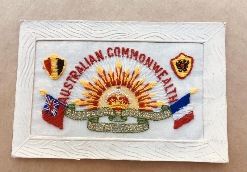 Australia WW1 Silk Postcard