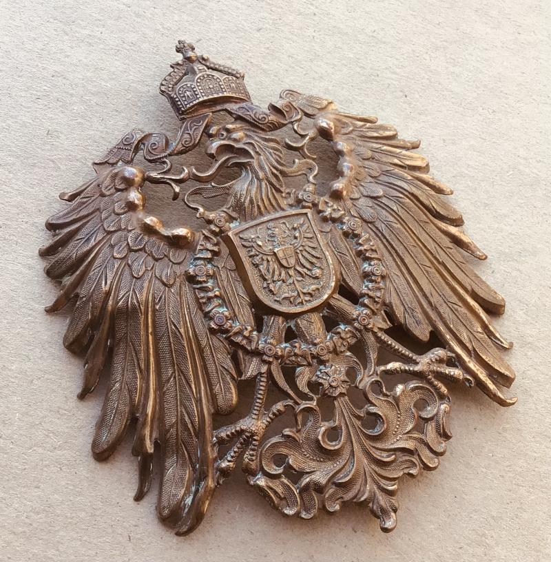 German M1900 Imperial German East Asian Brigade Pickelhaube Plate