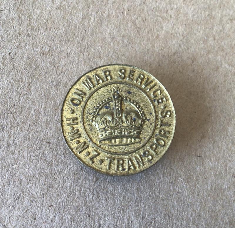 New Zealand WW1 “On War Service HMNZ Transports” Lapel Badge