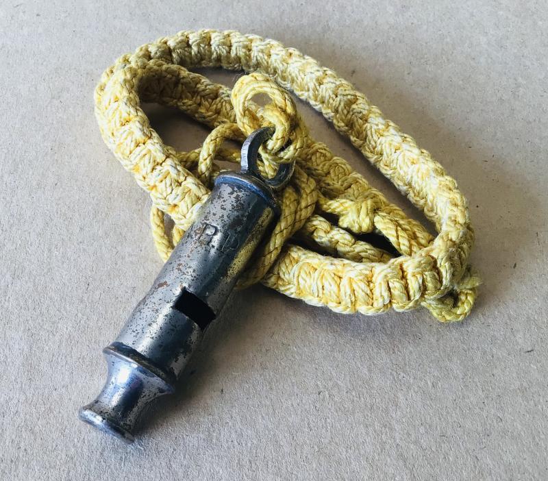 WW2 British ARP marked Tube Whistle