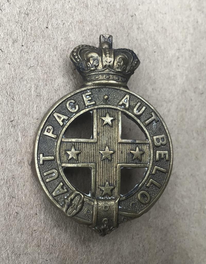 Pre-Federation Victorian Military Forces Sporran Badge