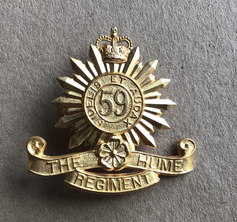1953-60 59th Infantry Battalion Hat Badge
