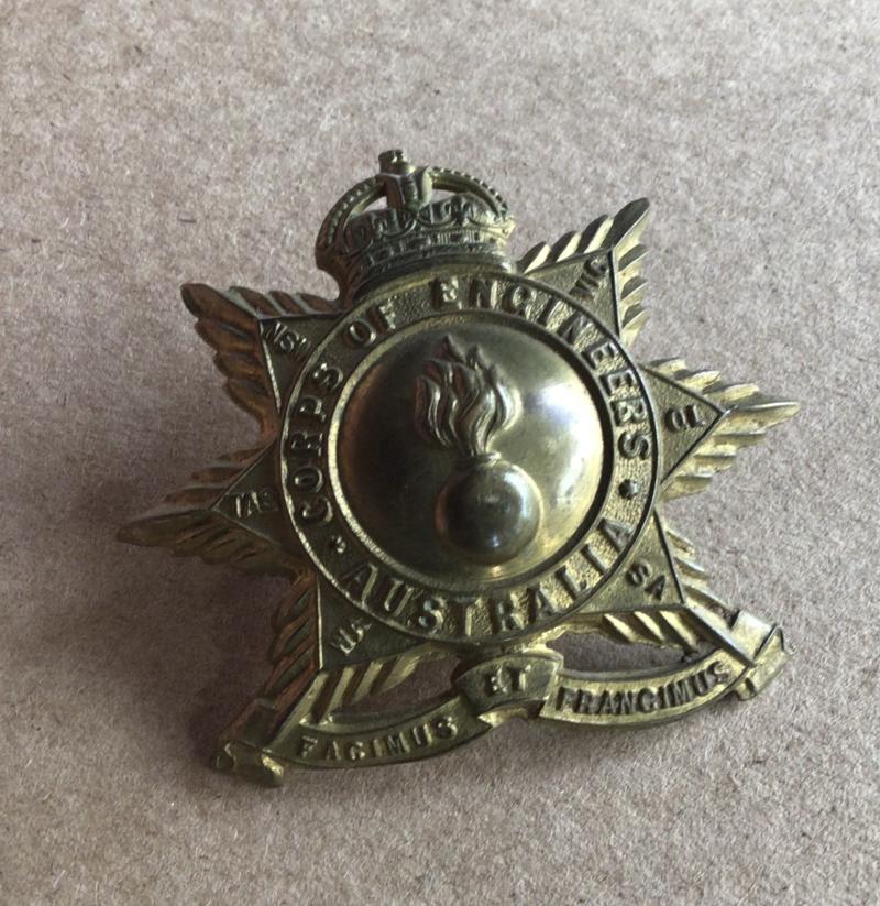 1900-1912 Australian Corps of Engineers Hat Badge