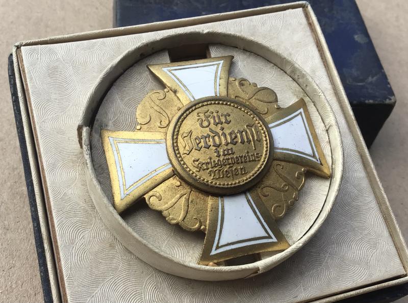 Germany WW1 PRUSSIAN KYFFHAUSERBUND WAR VETERANS CROSS 1st Class