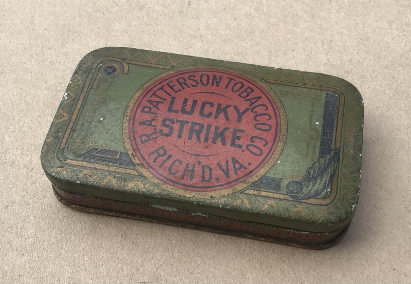 Vintage US Lucky Strike Tobacco Tin c.1910-1942