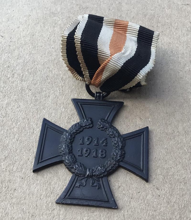 German WW1 Next of Kin Hindenburg Honour Cross