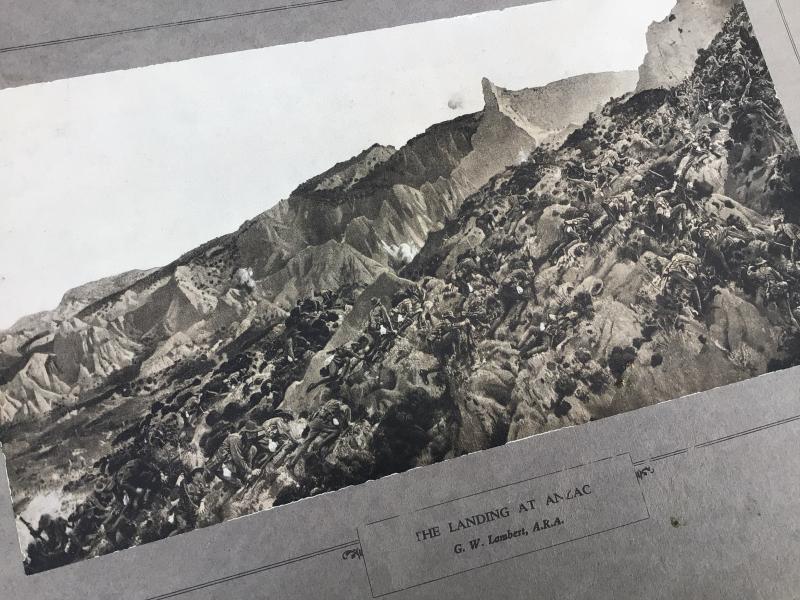 Australia WW1 Landing at ANZAC Original Lambert Print