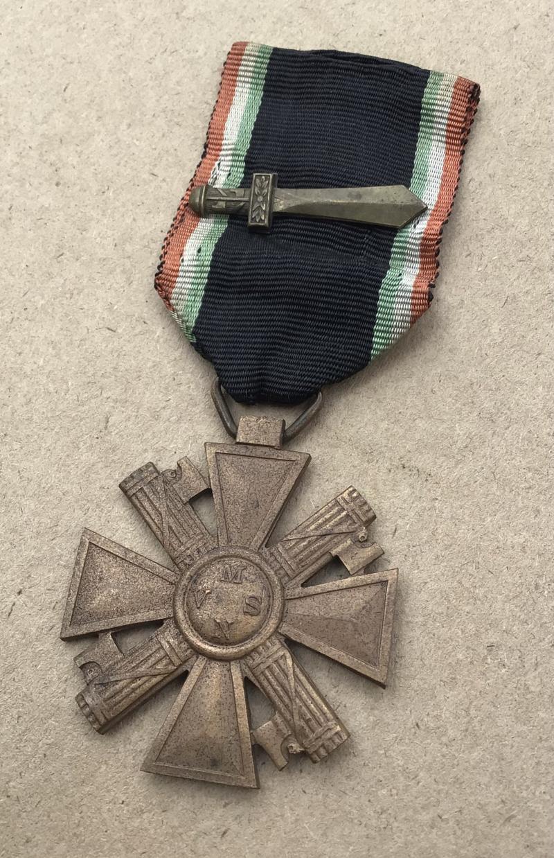Italy WWII MVSN Blackshirts Militia Long Service Cross for 10 Years