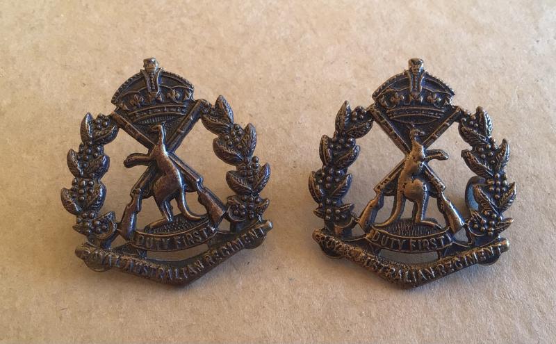 1948-53 Royal Australian Regiment Collar Badges