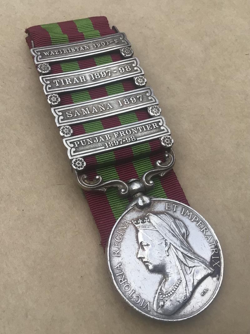 India Medal 1896 - 4 Clasps - Punjab Infantry