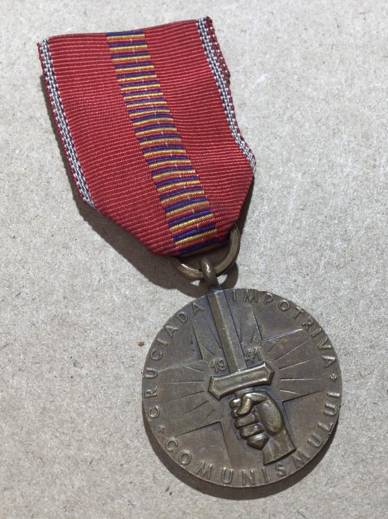 Rumania WW2 Medal for Crusade Against Communism Medal