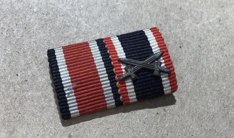 German WW2 2 Place Ribbon Bar