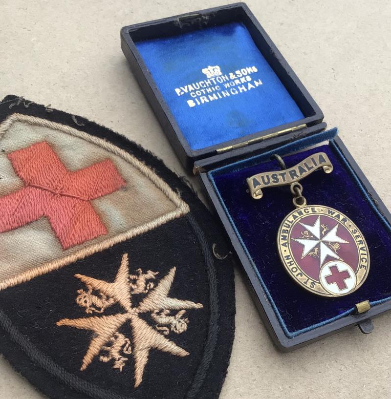 Australia WW1 Nurses Rare St John’s  Overseas War Service Badges