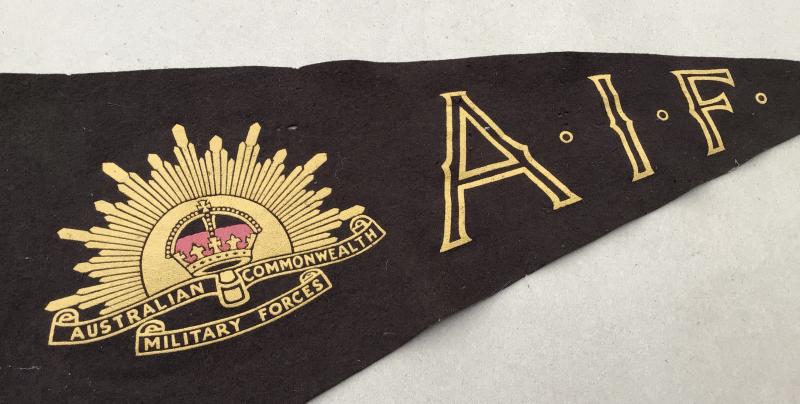 Australia WW2 AIF Souvenir Felt Pennant